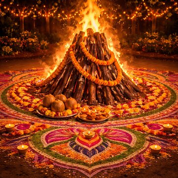 Holika Dahan Glow &ndash; Spiritual Bonfire Dhulandi Dhulivandan Dol Jatra Dol Purnima Dol Yatra Yaosang Shigmo Hola Mohalla Manjal Kuli Kama Dahanam Kamuni Punami Phagwah Fagua Khadi Holi