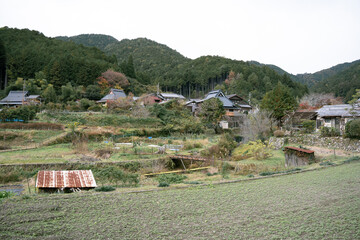 日本のノスタルジックな田舎風景