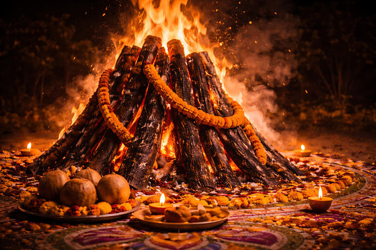 Holika Dahan Glow &ndash; Spiritual Bonfire Dhulandi Dhulivandan Dol Jatra Dol Purnima Dol Yatra Yaosang Shigmo Hola Mohalla Manjal Kuli Kama Dahanam Kamuni Punami Phagwah Fagua Khadi Holi