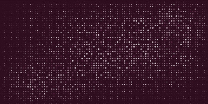 Abstract Purple Halftone Dot Background With Magenta Gradient Retro Disco Pattern And Glow eps10
