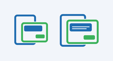 Digital information exchange and mobile interface concept illustration