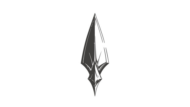 Vintage arrowhead graphic with tribal design