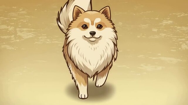 vector illustration of a dog