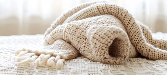 Cozy bedroom embracing winter wellness with gentle morning light and comforting atmosphere