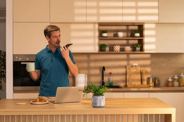 Man Working In The Morning