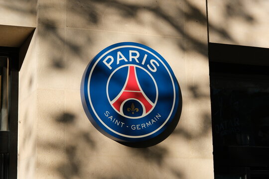 Paris,France-Oct.5th 2025: Paris Saint-Germain brand logo