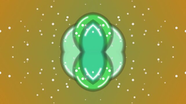 Green Logo Animation with Golden Background.