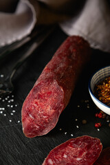 Smoked sausage and spices