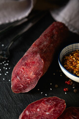 Smoked sausage and spices