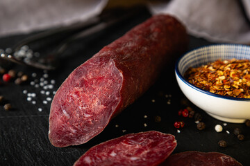 Smoked sausage and spices