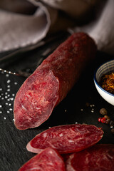 Smoked sausage and spices