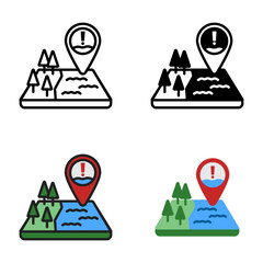 Flood Risk Map is identifying areas vulnerable to flooding using geographic analysis.