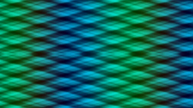 Abstract geometric pattern with vibrant green, yellow, and brown hues
