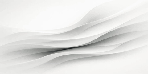 Obraz premium Smooth white abstract background featuring elegant blue and gray wavy curves in a digital motion design template for a professional business wallpaper