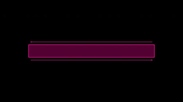 Animated callout elements pink bar lower third graphic modern neon frame suitable for video intros, titles, lower thirds, or highlighting information in presentations.