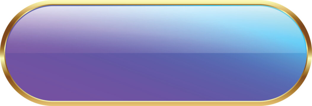 Glossy Rounded Rectangle Button with Purple and Blue Gradient