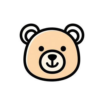 Cute Bear Icon. (4)