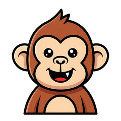 Cute Monkey Cartoon. (10)