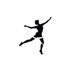 Lone Traveler Standing Before Mountains Vector Illustration