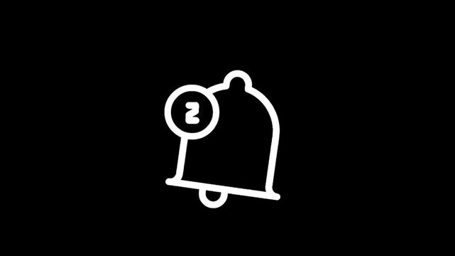 Notification bell icon with a number 2 badge indicating unread alerts