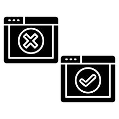 Access Denied and Access Granted Icon