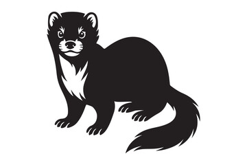 Obraz premium vector illustration of a Mink