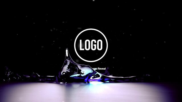 Water Drop Logo Reveal