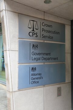 LONDON, UK - JULY 10, 2024: Crown Prosecution Service, Government Legal Department and Attorney General's Office at 102 Petty France in London.