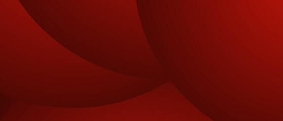Abstract red curved layered background with smooth gradient and flowing circular shapes