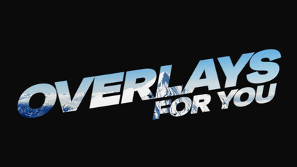 Moving Cut Out Text Overlays