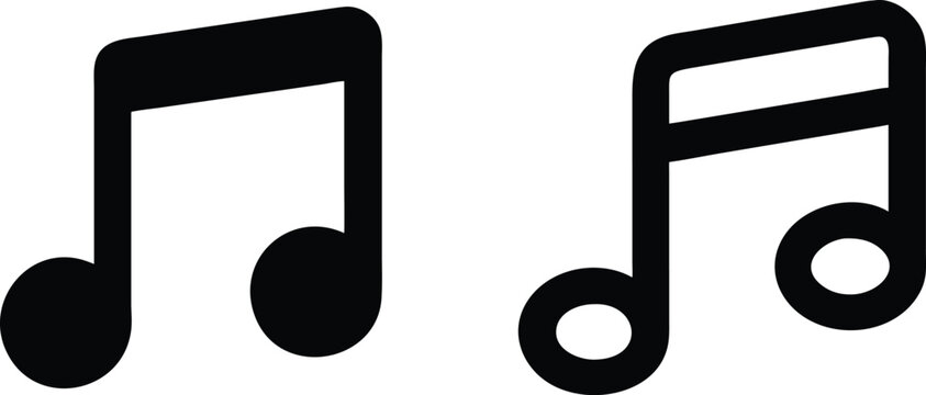 Two eighth note musical symbols