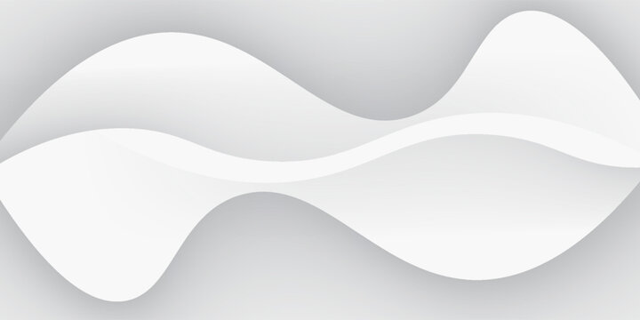 3D Bright White Background. vector