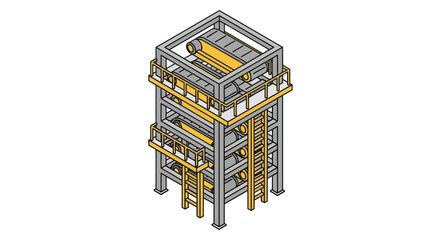 Industrial Metal Storage Rack Structure Design.