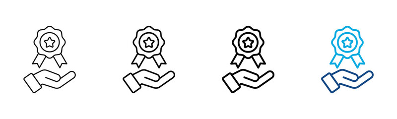 Obraz premium Quality Icon Different Style Outline Collection Set Vector Illustration