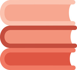 Stack of Books Flat Design Vector Illustration