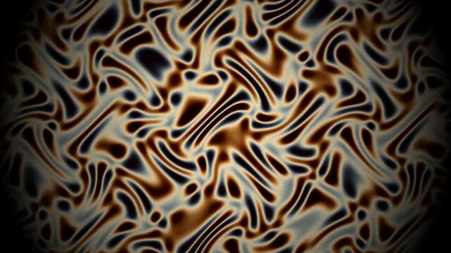 Abstract Warm Bio-Luminescent Organic Data Flow Loop 4K