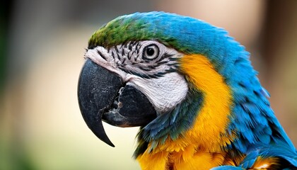 Obraz premium blue and yellow macaw