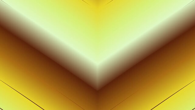 Abstract Yellow and Brown Gradient Background Loop with Geometric Chevron Pattern.