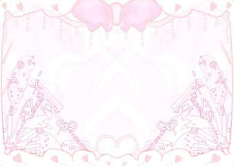 Coquette ribbonbow background soft cleaning