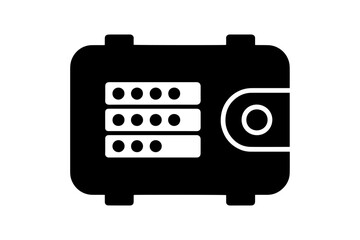 Fototapeta premium secure digital wallet with password protection icon showcasing secure financial transactions and data protection