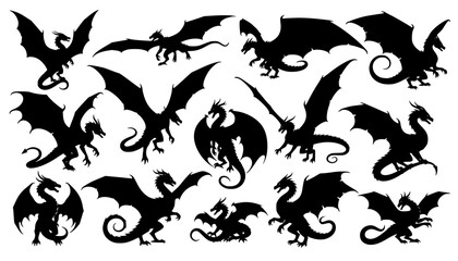 dragon silhouettes 2
