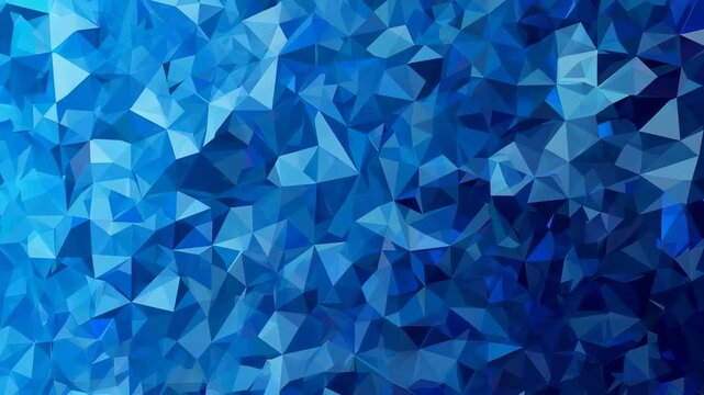 Abstract geometric patterns in shades of blue, creating a crystal-like effect