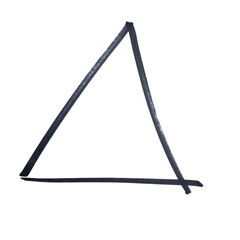 a triangle drawn with black marker