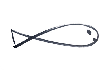 a fish drawn with a marker