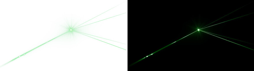 Green Laser Beam Impact With Energy Ring, Transparent PNG and Black Background Preview. Bright green sci-fi laser beam with glowing impact flare © SERHII