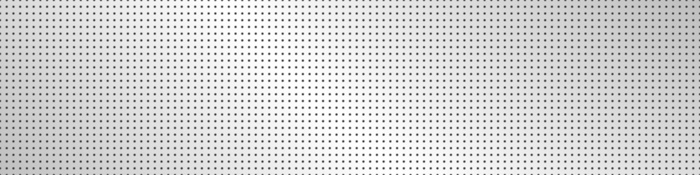 Peg perforated board metallic pattern with holes, steel or aluminum textured gridwall for decoration, bench tool organizer, banner