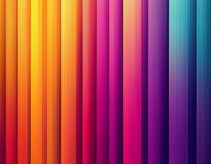 Obraz premium abstract background of vertical stripes in a vibrant gradient of pink purple orange and yellow hues
