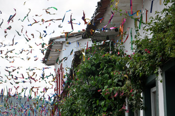 Brazilian Carnival street decor- Paraty- Rio de Janeiro 