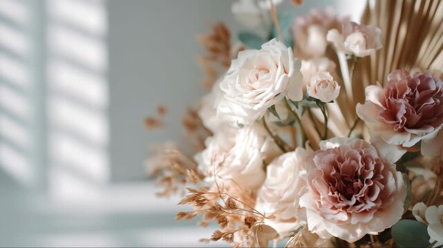 Elegant floral arrangement for home decor marketing
