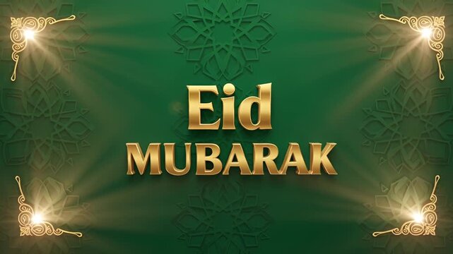 Eid Mubarak a text calligraphy a festival widely celebrated across world
